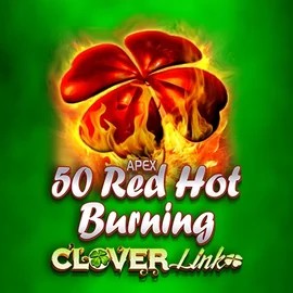 50 Red Hot Burning Clover Links logo by Novomatic Spinstein Casino