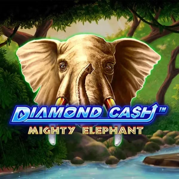 Official Slots logo: Diamond Cash Mighty Elephant by Greentube at Spinstein Casino