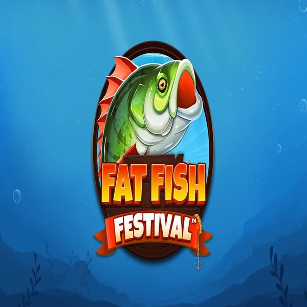 Slots logo of Fat Fish Festival from Wishbone Games at Spinstein Casino