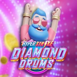 Hyper Strike Diamond Drums logo – Slots by Gameburger Studios at Spinstein Casino