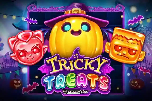 Tricky Treats logo by Push Gaming Spinstein Casino